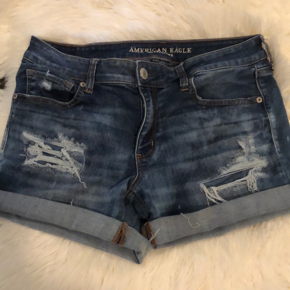 American Eagle Super Super Stretch X denim shorts